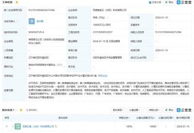 智能云沈陽(yáng)新公司成立，注冊(cè)資本1億布局計(jì)算機(jī)系統(tǒng)服務(wù)